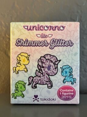 tokidoki Unicorno lite “Shimmer Glitter” series collectible blind box. Brand new